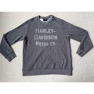 Harley Davidson Sweatshirt Logo Graphic Pullover Amplifier Crew